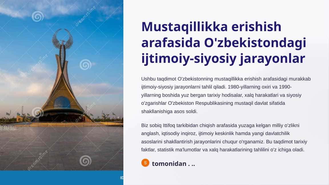 Mustaqillikka erishish arafasida O'zbekistondagi ijtimoiy-siyosiy jarayonlar