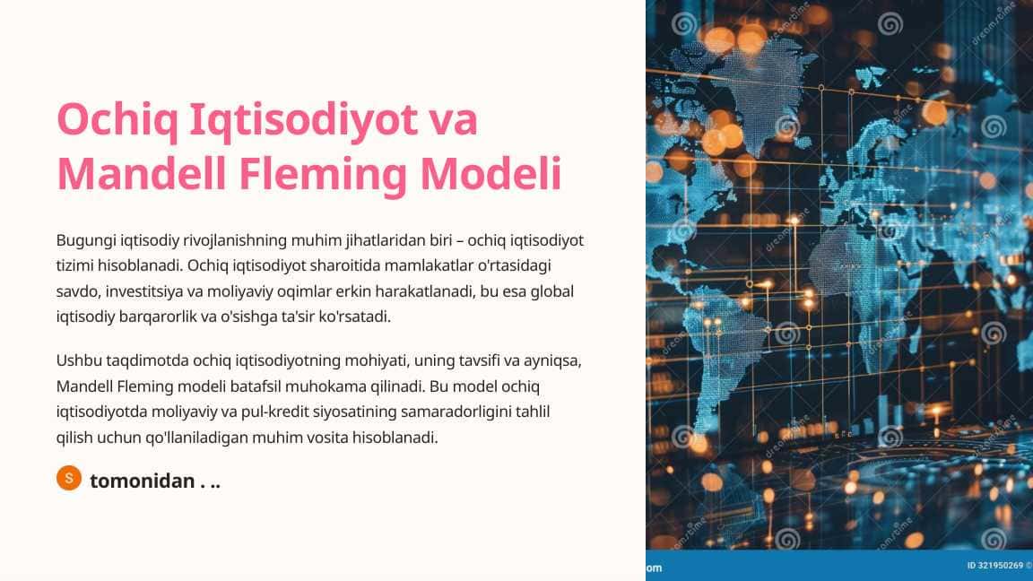 Ochiq Iqtisodiyot va Mandell Fleming Modeli