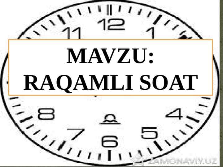 RAQAMLI SOAT