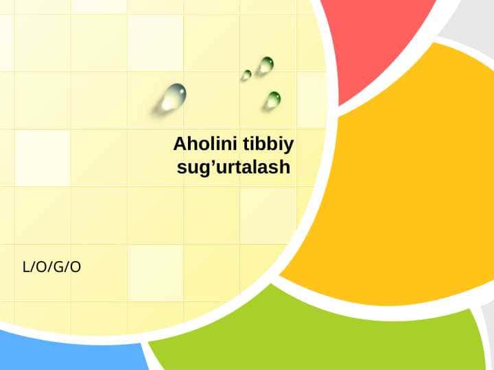 Aholini tibbiy sug'urtalash