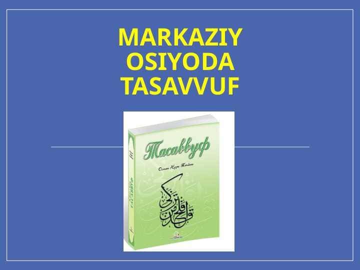 Markaziy Osiyoda tasavvuf