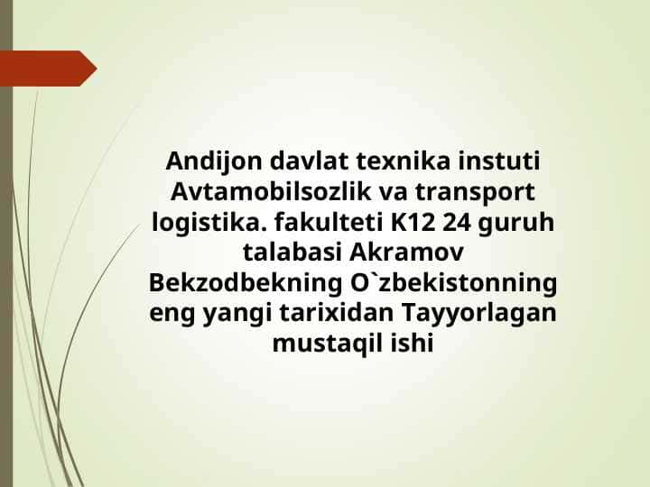 Qishloq xo‘jaligi va sanoat sohasidagi o‘zgarishlar