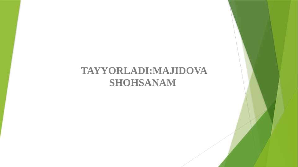 ILMIY TADQIQOT