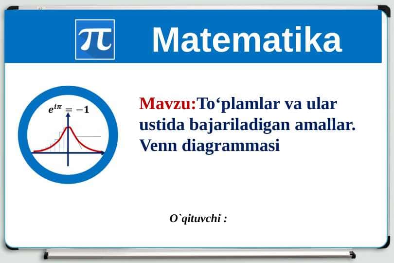 matematika faanidan prezentatsiya(18 betlik)