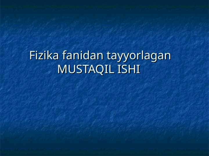 SOLENOID VA TOROIDNING MAGNIT MAYDONI.