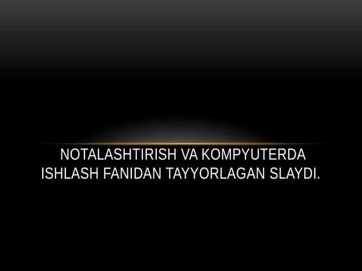 MUSIQA ASBOBLARINI TANLASHGA O’RGANISH