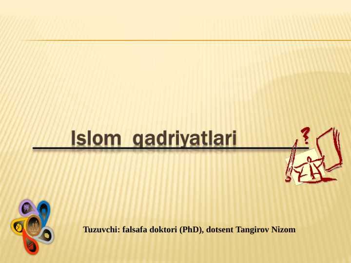 Islomiy qadriyatlar