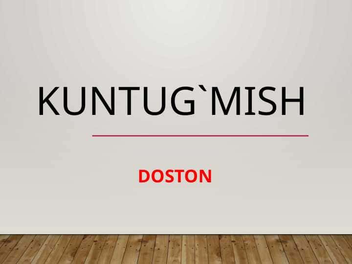 DOSTON
