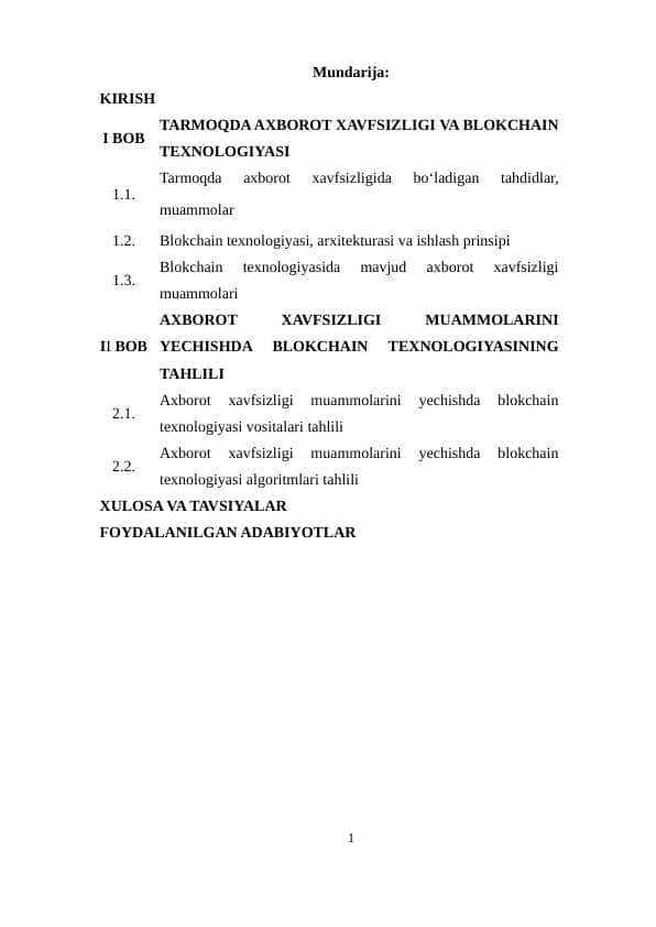 Tarmoqda axborot xavfsizligi