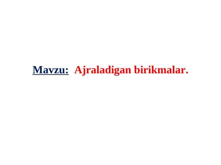 Ajraladigan birikmalar