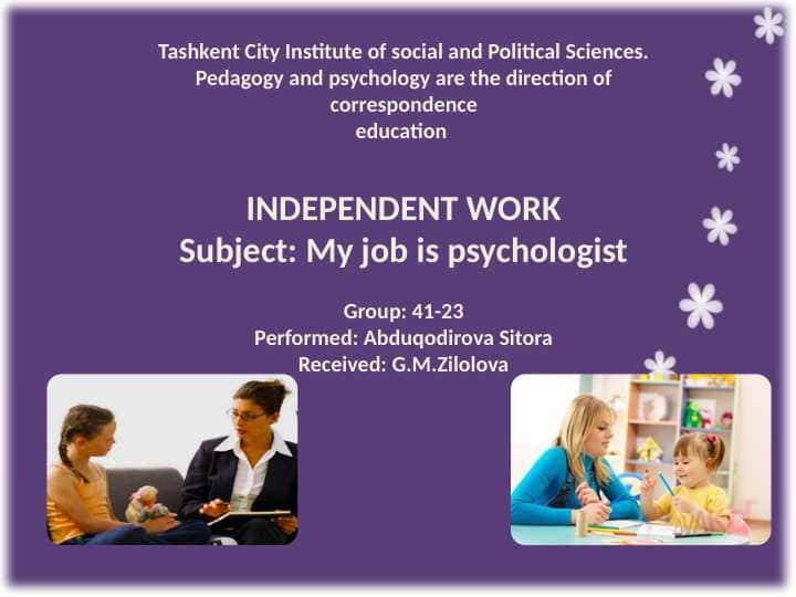 My job is psychologist.pptx