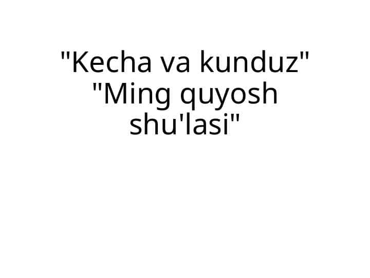 Kecha va kunduz