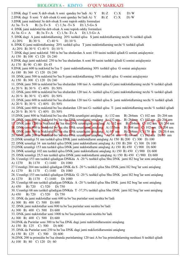 DNK masala no'ldan pdf 100 ta.pdf