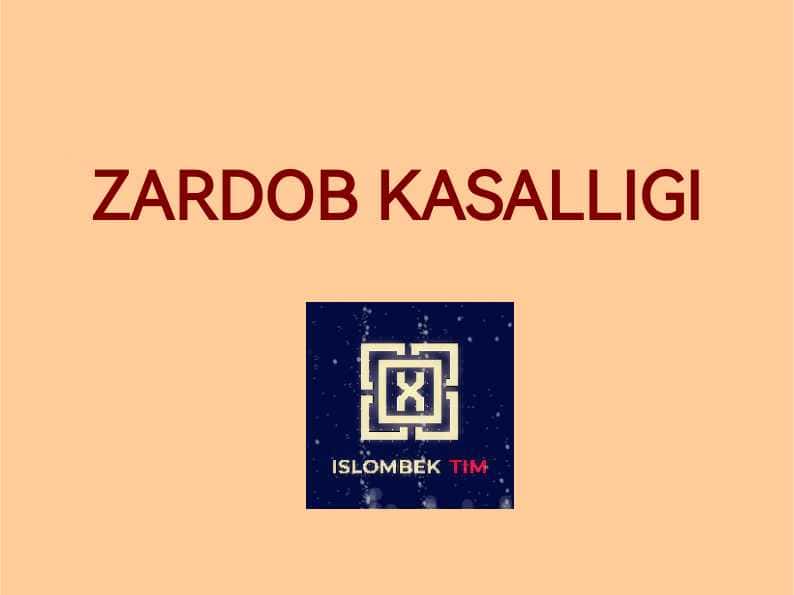 Zardob kasalligi