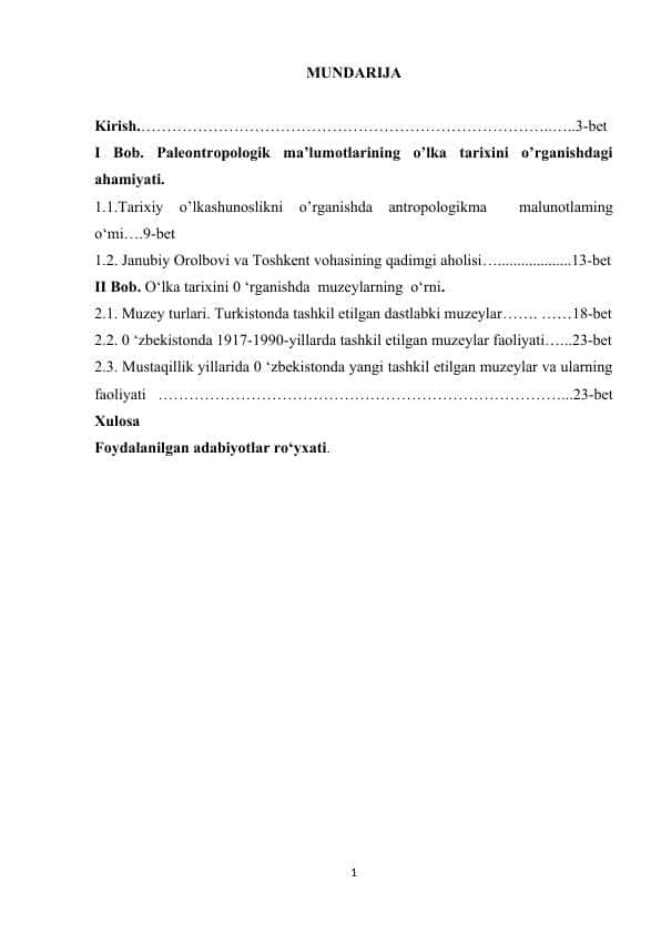 Tarixiy o’lkashunoslik fanining o’lka tarixini o’rganishdagi ahamiyati.