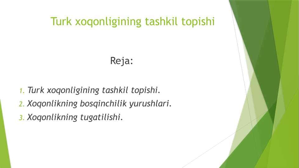 Turk xoqonligining tashkil topishi