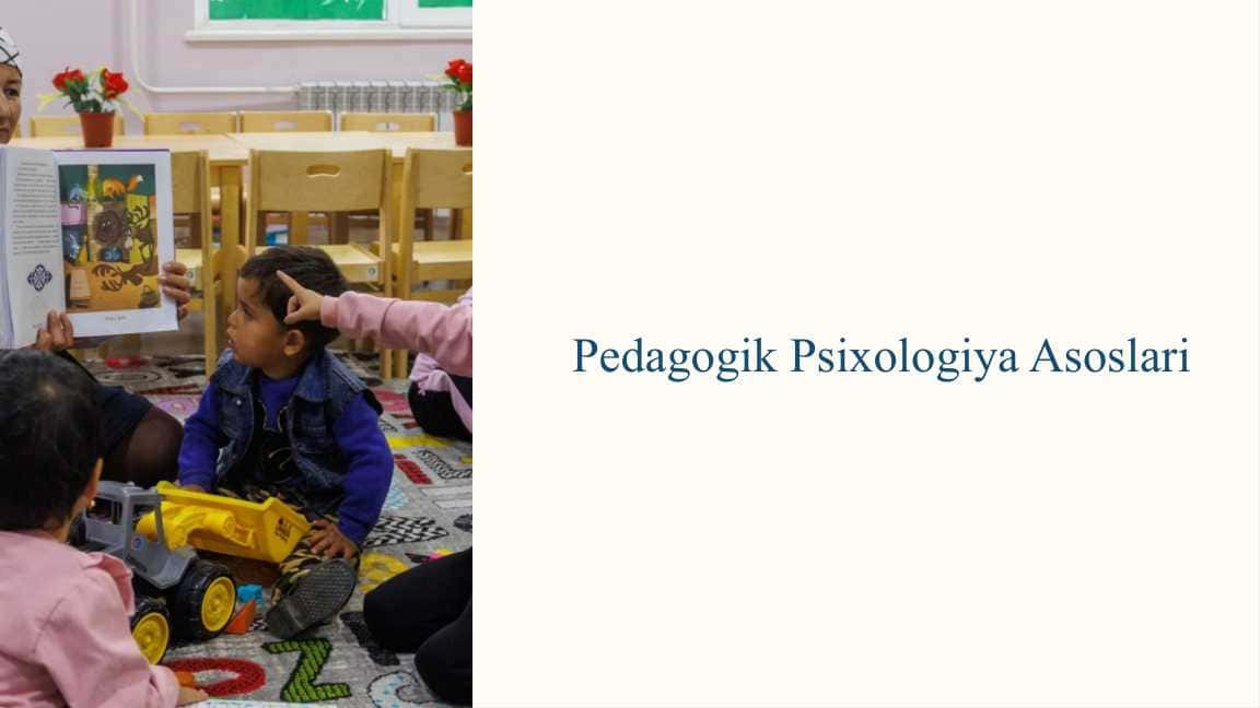 Pedagogik Psixologiya Asoslari