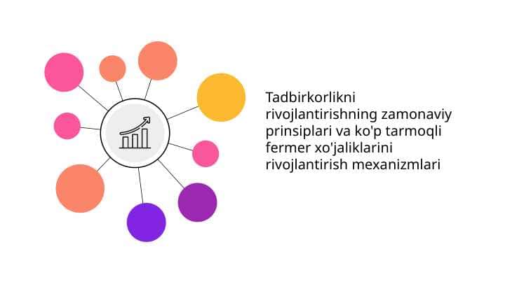 Tadbirkorlikni rivojlantirishning zamonaviy prinsiplari va ko'p tarmoqli fermer xo'jaliklarini rivojlantirish mexanizmlari