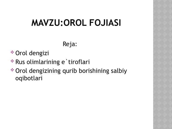 Orol fojiasi