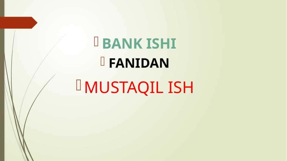 Tijorat banklarining faoliyatini tahlil qilish