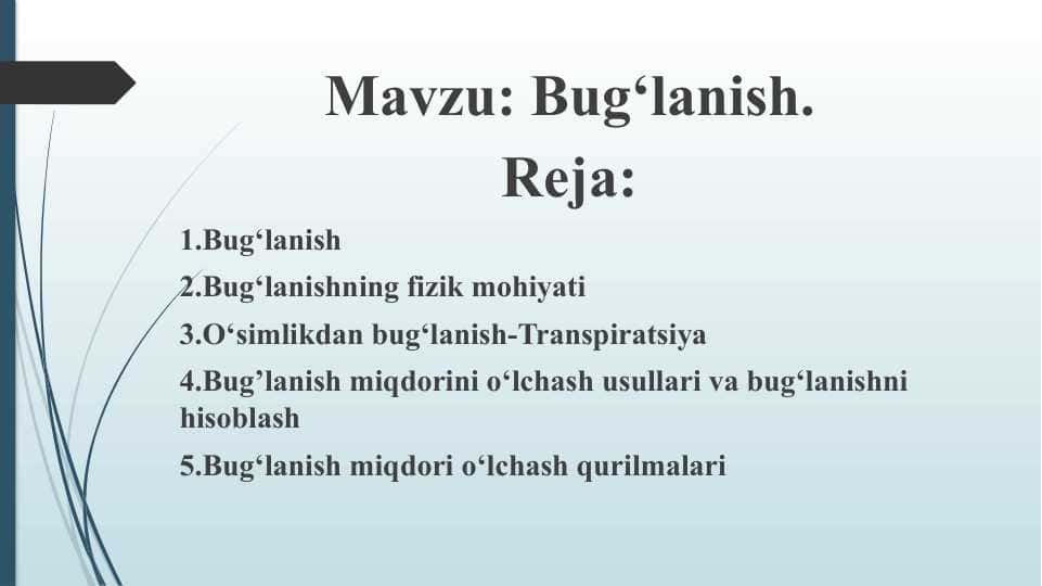 Bug‘lanish