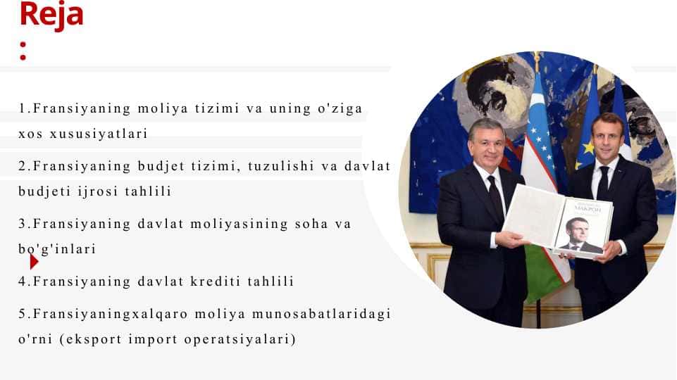 Fransiyaning moliya tizimi va uning o'ziga xos xususiyatlari