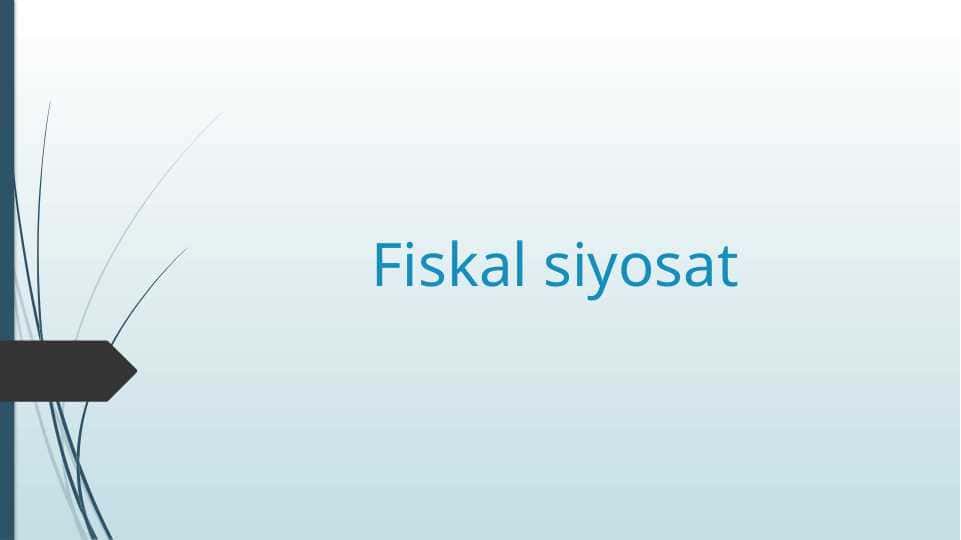 Fiskal siyosat