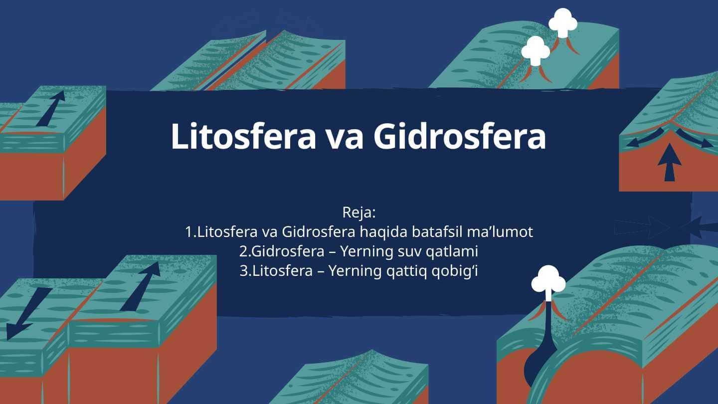 Litosfera va gidrosfera