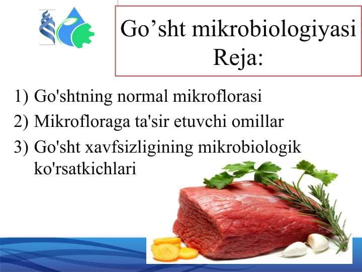Go’sht mikrobiologiyasiGo’sht mikrobiologiyasi