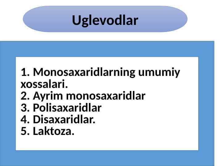 Uglevodlar