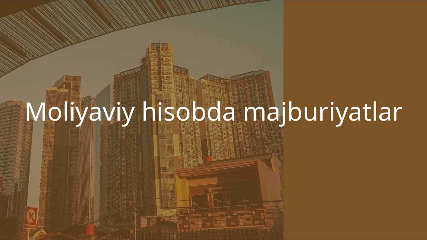 Moliyaviy hisobda majburiyatlar