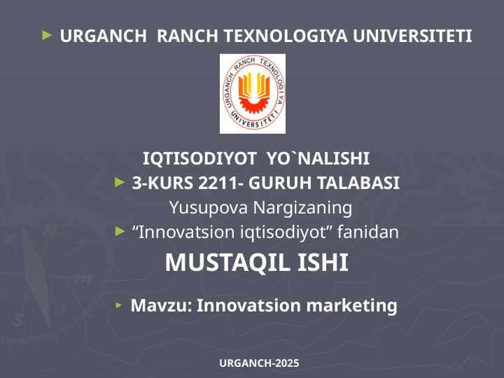 Innovatsion marketing