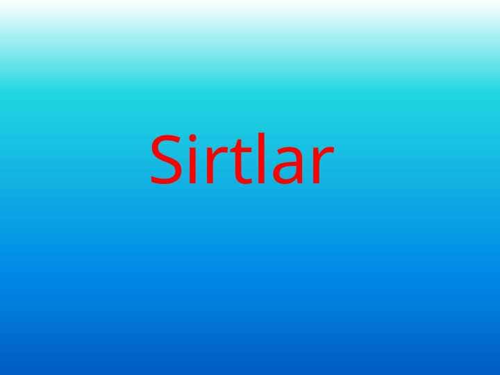 Sirtlar