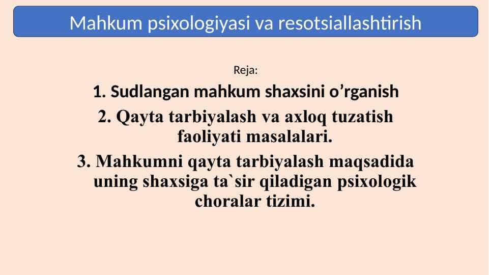 Mahkum psixologiyasi va resotsiallashtirish 30.pptx