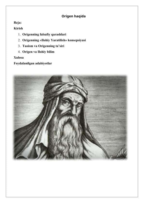 Origen haqida 25