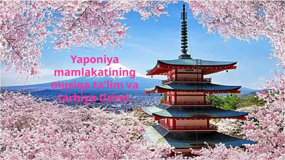 Yaponiya musiqa ta'lim tizimi