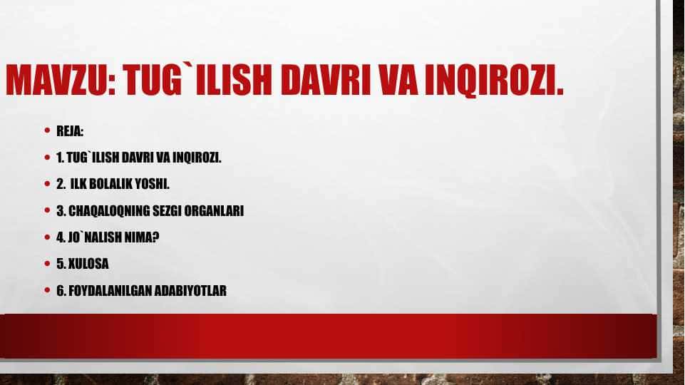 Tug`ilish davri va inqirozi. ptx.pptx