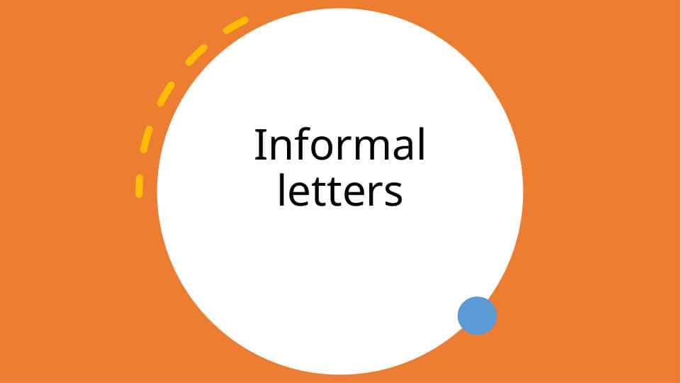 Informal letters