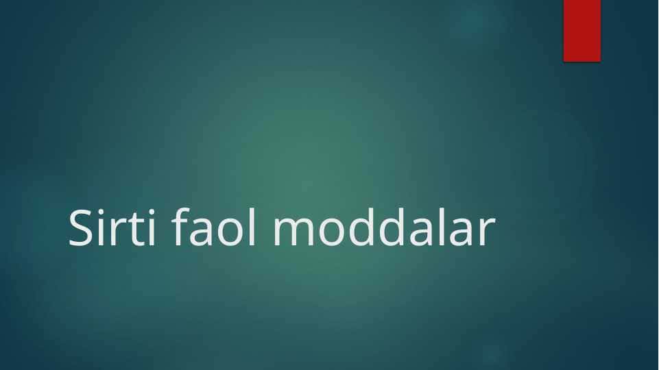 Sirti faol moddalar