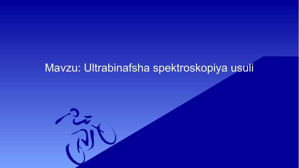 Ultrabinafsha spektroskopiya usuli