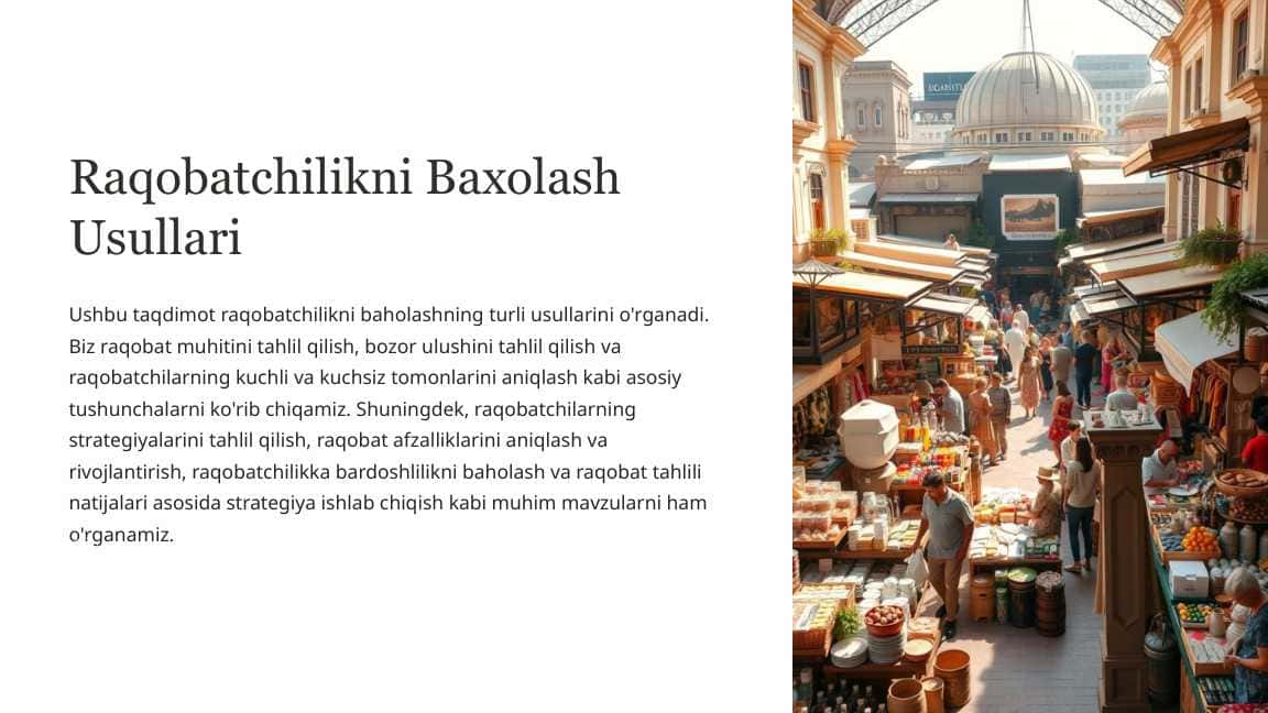 Raqobatchilikni baxolash usullari