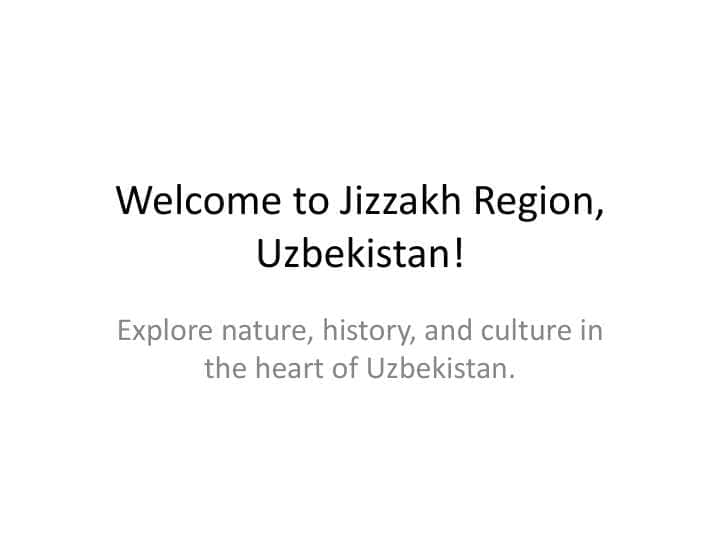 Jizzax broshyurasi ingiliz tilida