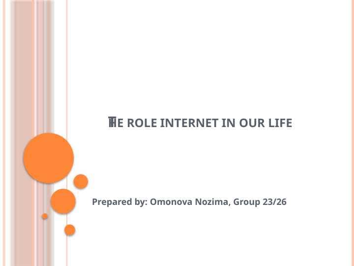 The role internet in our life.pptx