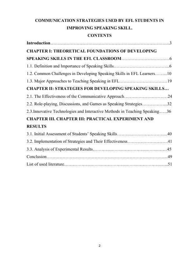 COMMUNICATION STRATEGIES USED BY EFL STUDENTS IN IMPROVING SPEAKING SKILL.