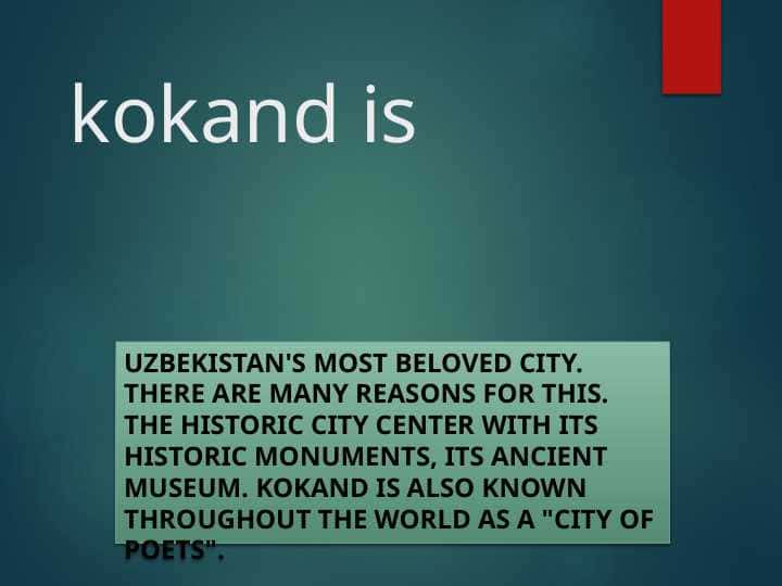 kokand is