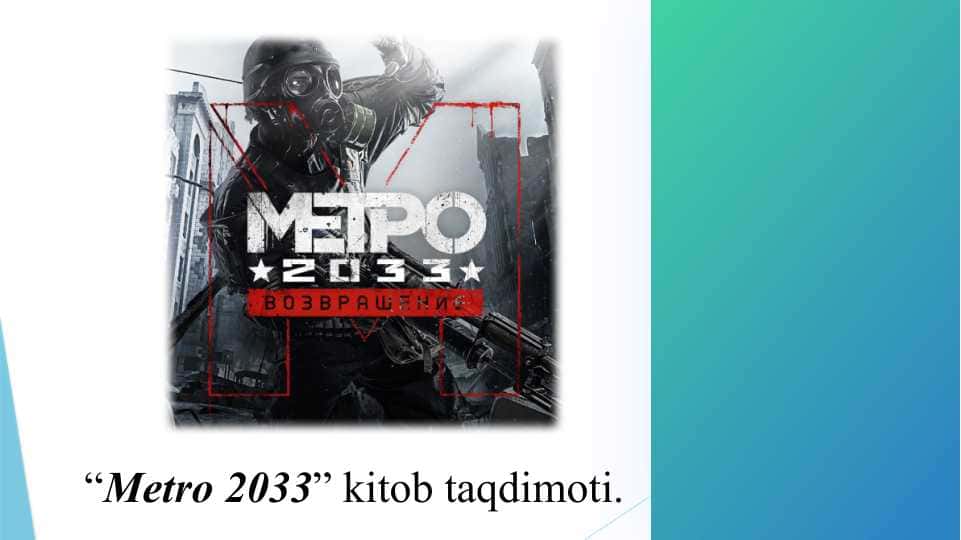 “Metro 2033” kitob taqdimoti.