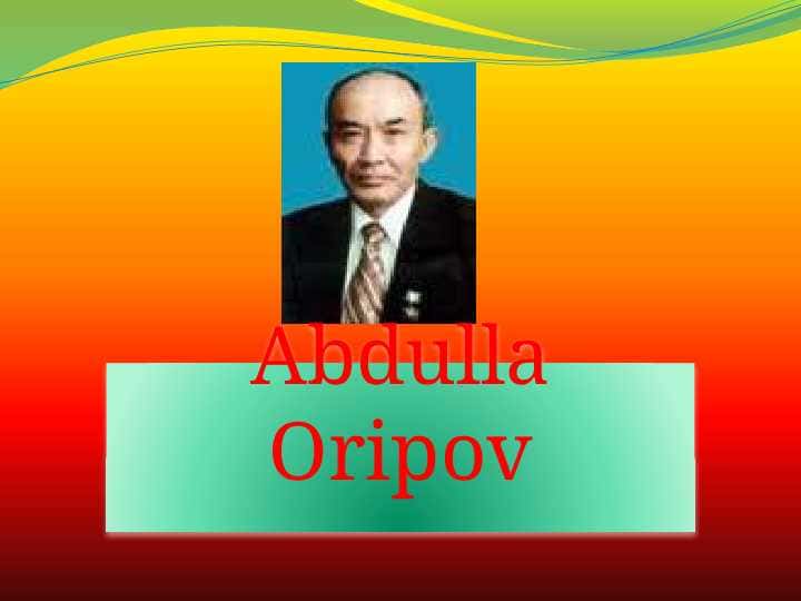 Abdulla Oripov