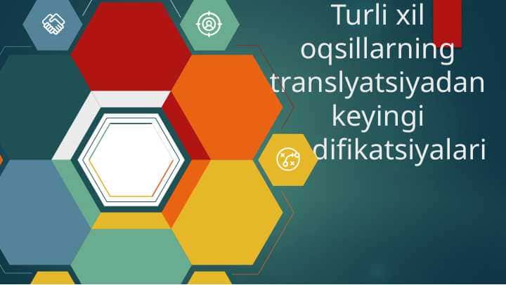 Turli xil oqsillarning translyatsiyadan keyingi modifikatsiyalari