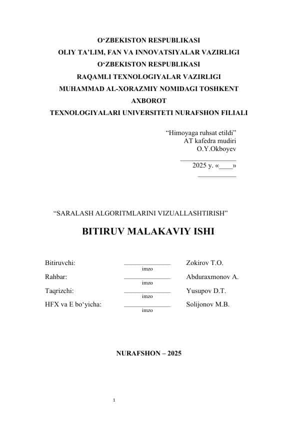 Ob havo malumotlarini ko’rsatuvchi veb-sayt loyihasini ishlab chiqish