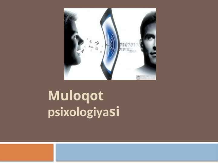 Muloqot psixologiyasi